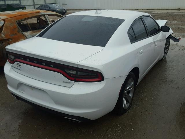 2C3CDXHG0FH734075 - 2015 DODGE CHARGER SX WHITE photo 4