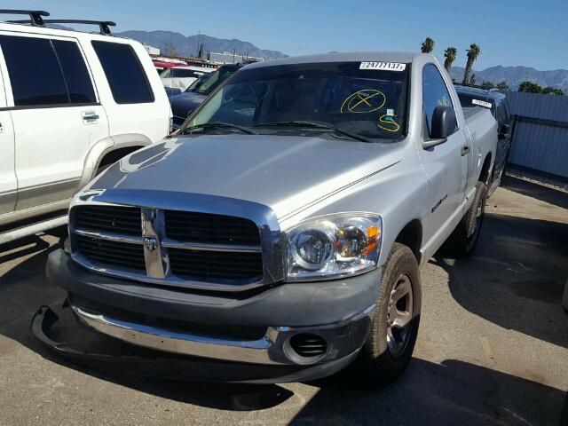 1D7HA16K57J560542 - 2007 DODGE RAM 1500 S SILVER photo 2