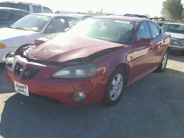 2G2WP552871112030 - 2007 PONTIAC GRAND PRIX RED photo 2