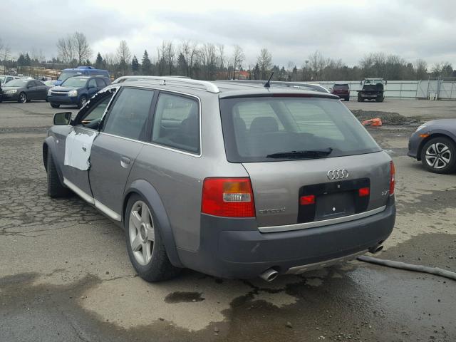 WA1YD64B93N051844 - 2003 AUDI ALLROAD GRAY photo 3