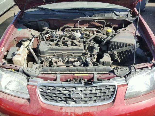 3N1CB51D52L619644 - 2002 NISSAN SENTRA XE RED photo 7