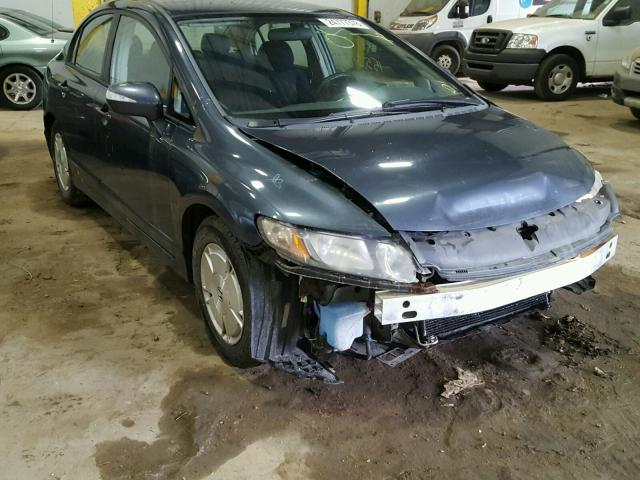 JHMFA36207S011563 - 2007 HONDA CIVIC HYBR BLUE photo 1