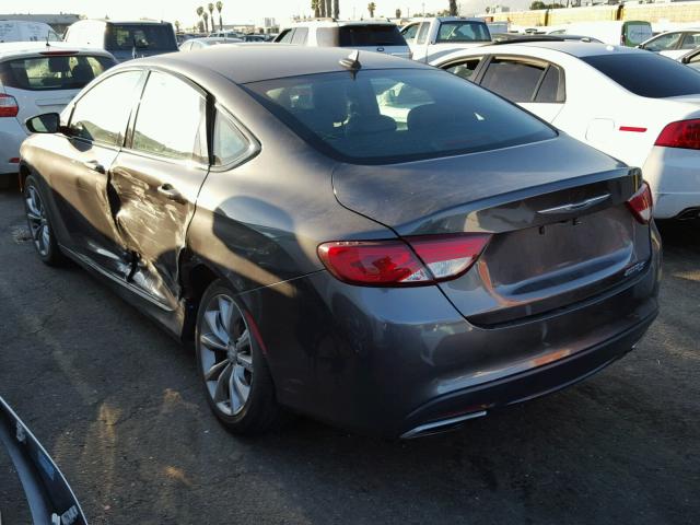 1C3CCCBB8FN533556 - 2015 CHRYSLER 200 S GRAY photo 3