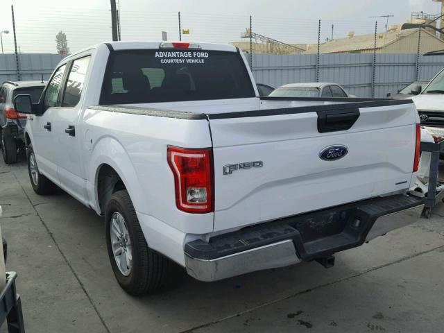 1FTEW1CF8FKF18154 - 2015 FORD F150 SUPER WHITE photo 3