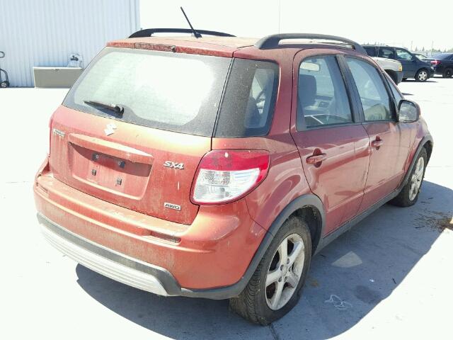 JS2YB413285100361 - 2008 SUZUKI SX4 BASE MAROON photo 4