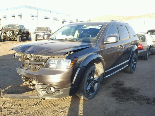 3C4PDCGG7FT752667 - 2015 DODGE JOURNEY CR GRAY photo 2