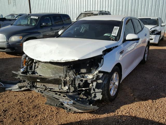 KNAGT4L30G5074936 - 2016 KIA OPTIMA LX WHITE photo 2