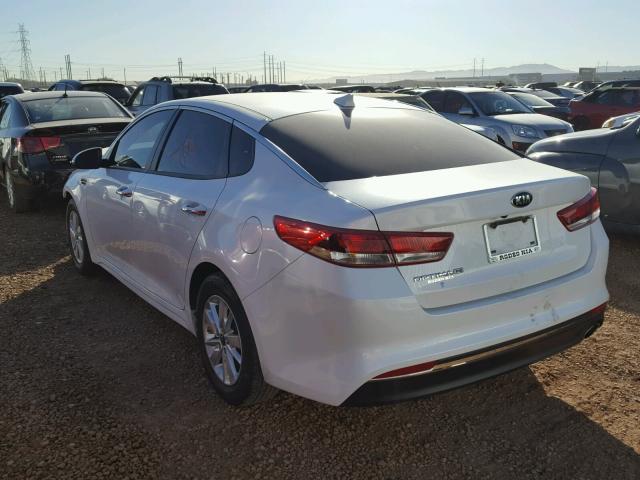 KNAGT4L30G5074936 - 2016 KIA OPTIMA LX WHITE photo 3