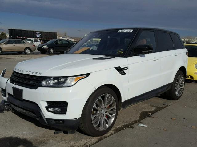 SALWR2EF8GA102698 - 2016 LAND ROVER RANGE ROVE WHITE photo 2