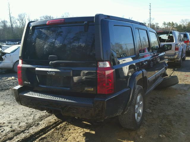 1J8HG48P17C691287 - 2007 JEEP COMMANDER BLACK photo 4