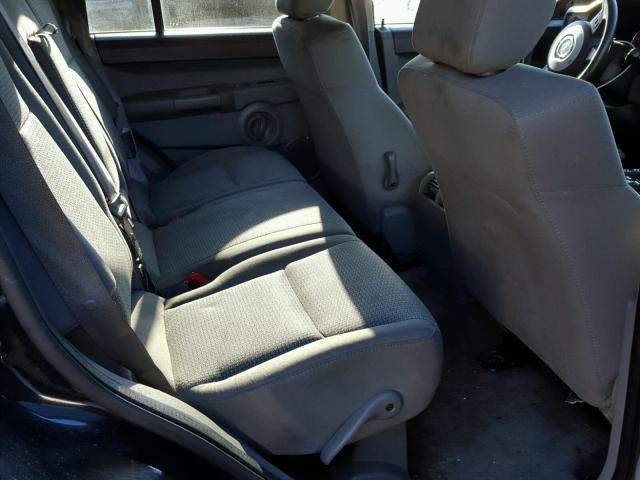 1J8HG48P17C691287 - 2007 JEEP COMMANDER შავი ფოტო 6