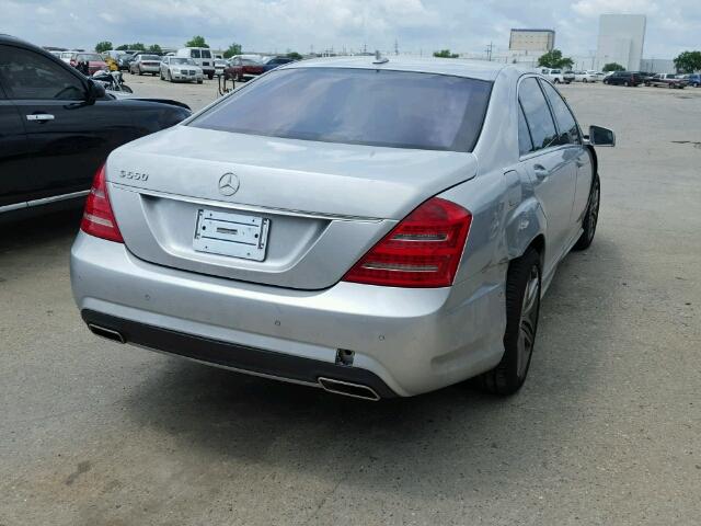 WDDNG7DB2DA505825 - 2013 MERCEDES-BENZ S 550 SILVER photo 4