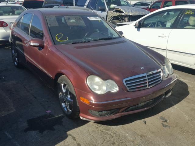 WDBRF52H36F812225 - 2006 MERCEDES-BENZ C GENERATI BURGUNDY photo 1