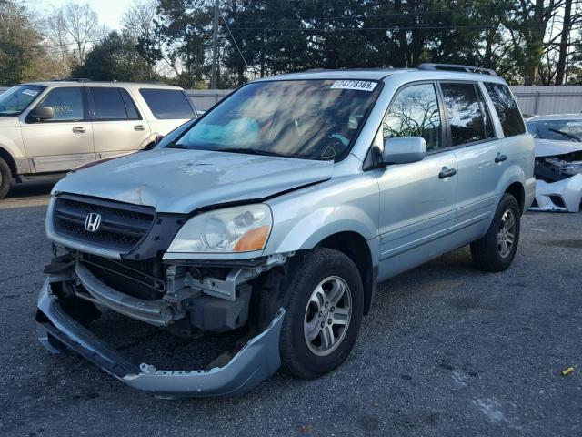 2HKYF18683H527212 - 2003 HONDA PILOT EXL TEAL photo 2