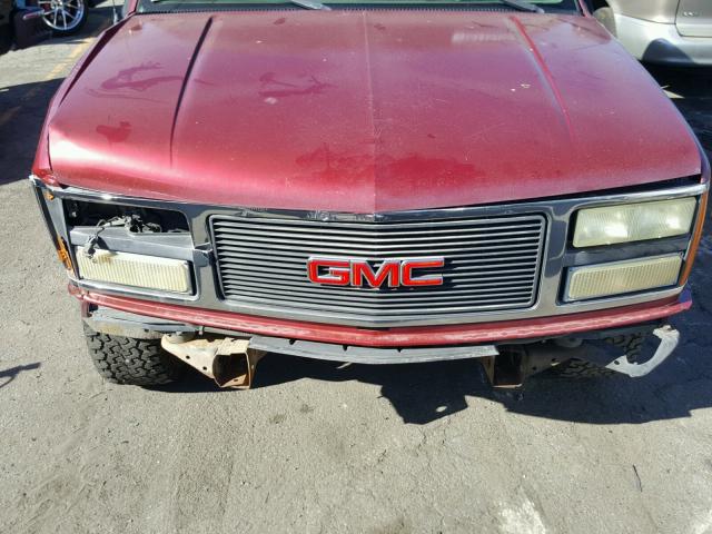 2GTEC19K7N1531828 - 1992 GMC SIERRA C15 RED photo 7