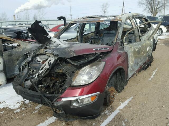 5GAKVBEDXBJ303724 - 2011 BUICK ENCLAVE CX BURN photo 2