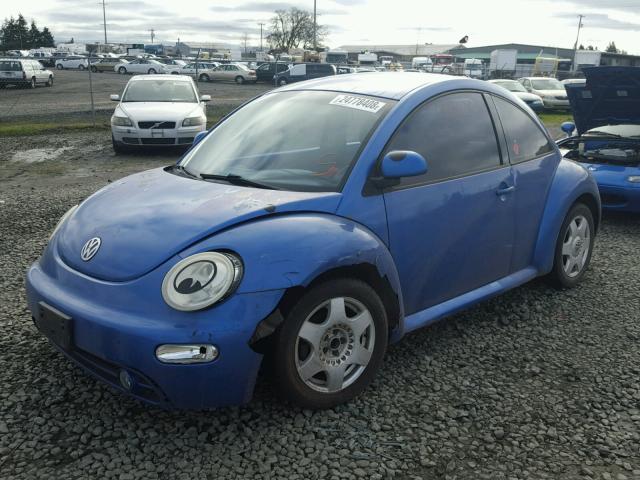 3VWBB61C6WM011182 - 1998 VOLKSWAGEN NEW BEETLE BLUE photo 2