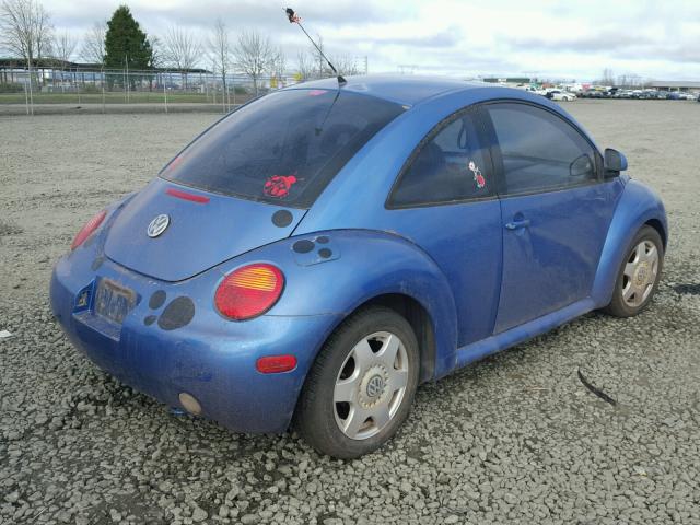 3VWBB61C6WM011182 - 1998 VOLKSWAGEN NEW BEETLE BLUE photo 4