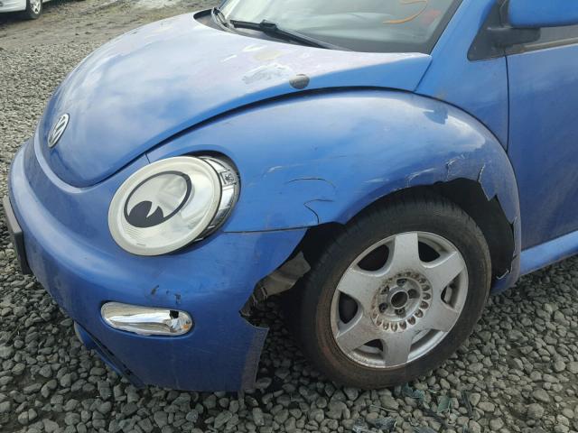 3VWBB61C6WM011182 - 1998 VOLKSWAGEN NEW BEETLE BLUE photo 9