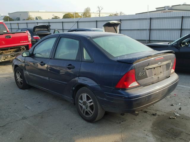 1FAFP34391W343325 - 2001 FORD FOCUS SE BLUE photo 3