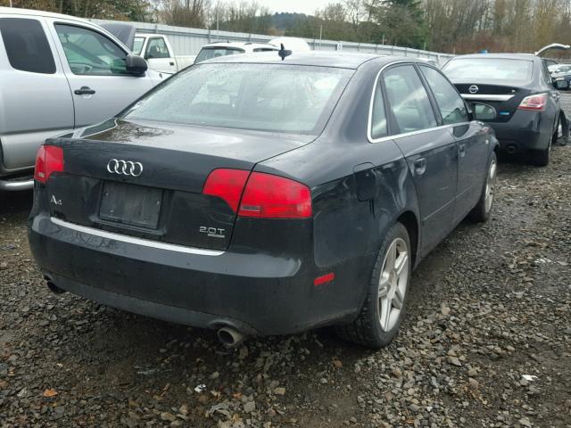 WAUDF78E77A163156 - 2007 AUDI A4 2.0T QU BLACK photo 4