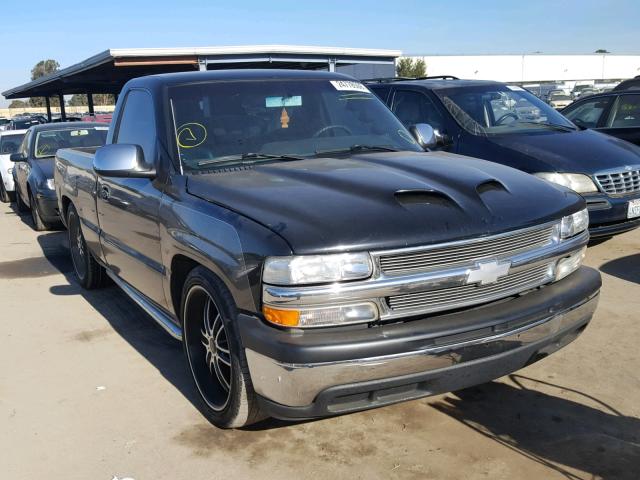 1GCEC14T32Z167720 - 2002 CHEVROLET SILVERADO BLACK photo 1