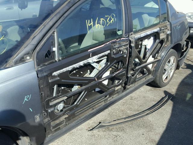 1G8AJ55F17Z157466 - 2007 SATURN ION LEVEL CHARCOAL photo 9