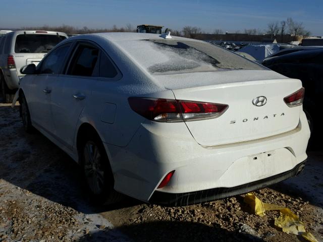 5NPE34AF0JH596559 - 2018 HYUNDAI SONATA SPO WHITE photo 3