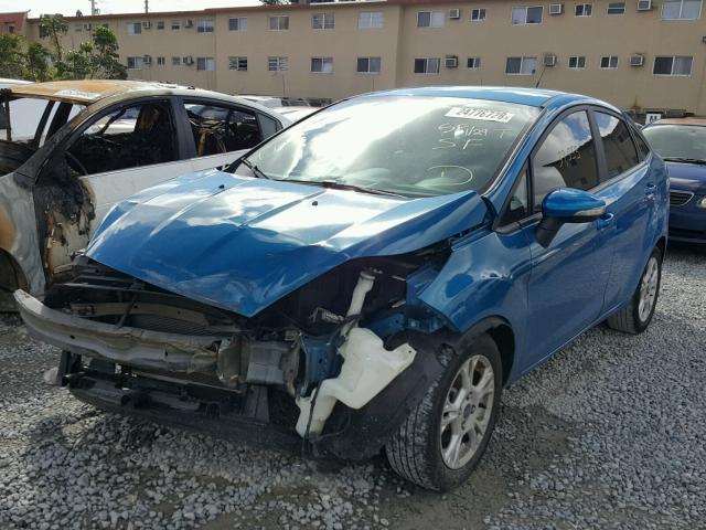 3FADP4BJ2FM224666 - 2015 FORD FIESTA SE BLUE photo 2