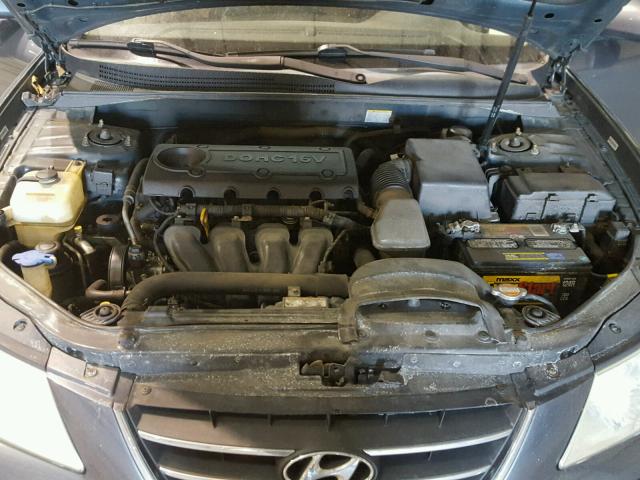 5NPET46C39H499236 - 2009 HYUNDAI SONATA GLS GRAY photo 7