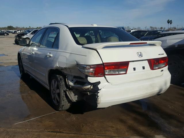 1HGCM66535A004358 - 2005 HONDA ACCORD EX WHITE photo 3