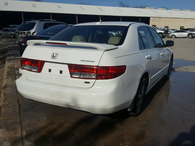 1HGCM66535A004358 - 2005 HONDA ACCORD EX WHITE photo 4