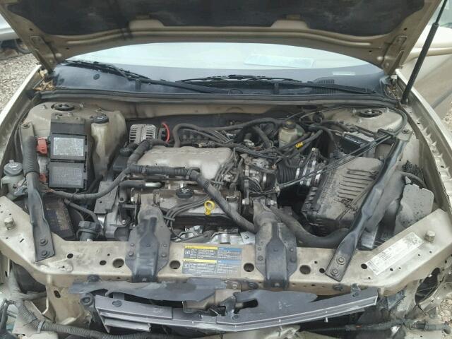 2G1WF52E459312245 - 2005 CHEVROLET IMPALA GOLD photo 7