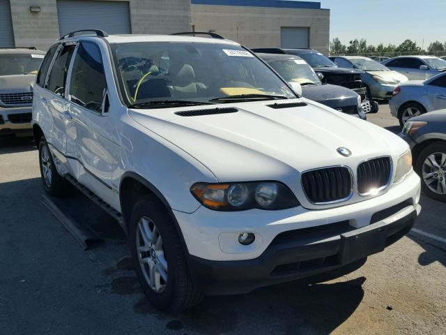 5UXFA13586LY47715 - 2006 BMW X5 3.0I WHITE photo 1