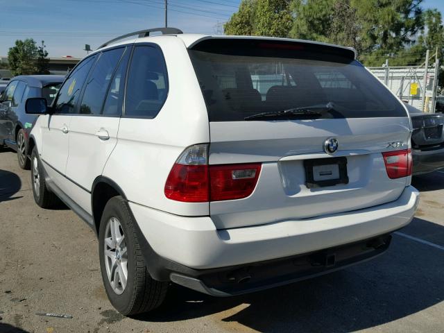 5UXFA13586LY47715 - 2006 BMW X5 3.0I WHITE photo 3