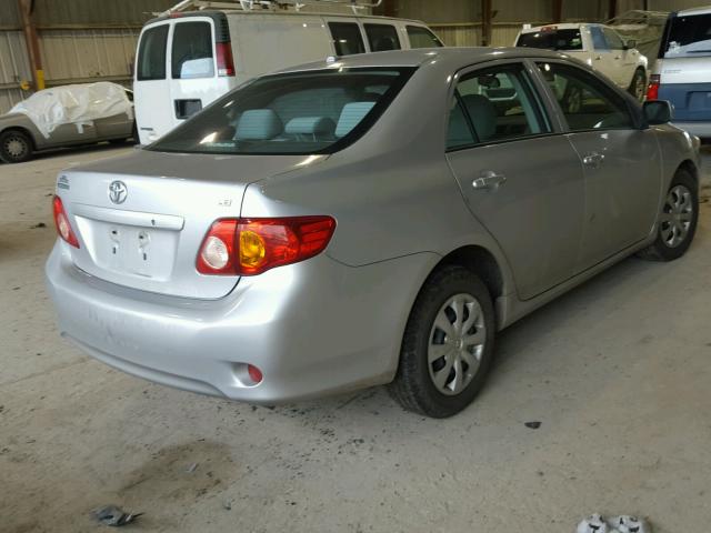 2T1BU4EE2AC343800 - 2010 TOYOTA COROLLA BA SILVER photo 4