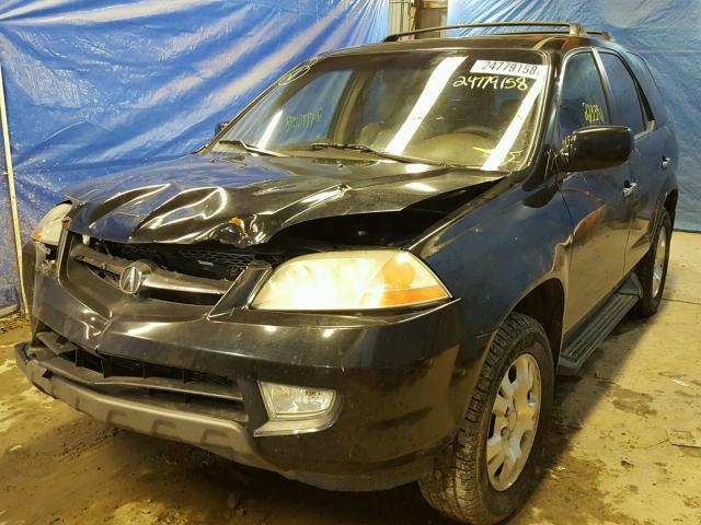 2HNYD18252H513417 - 2002 ACURA MDX BLACK photo 2