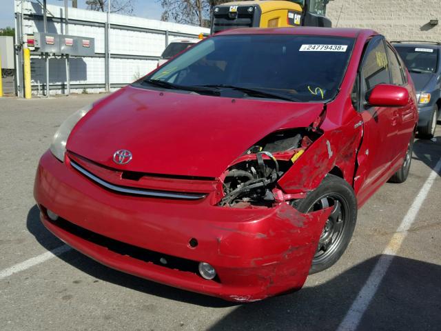 JTDKB20U277561321 - 2007 TOYOTA PRIUS RED photo 2