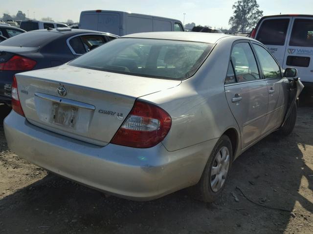 4T1BE30K93U768050 - 2003 TOYOTA CAMRY LE SILVER photo 4