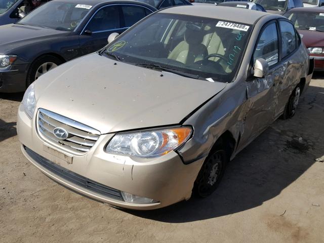 KMHDU4ADXAU944716 - 2010 HYUNDAI ELANTRA BL GOLD photo 2