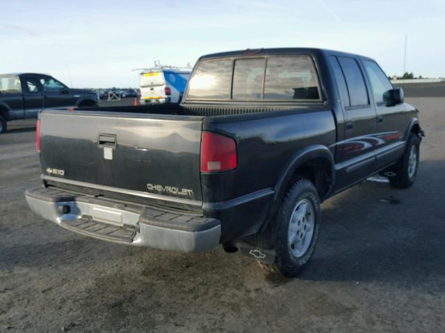 1GCDT13W01K175966 - 2001 CHEVROLET S TRUCK S1 BLACK photo 4