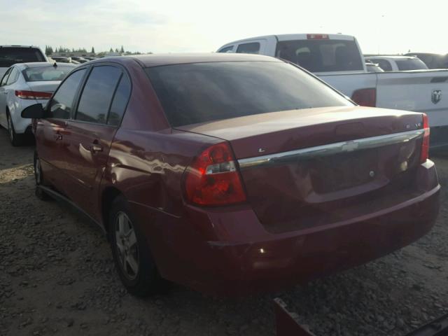 1G1ZT52855F106357 - 2005 CHEVROLET MALIBU LS RED photo 3