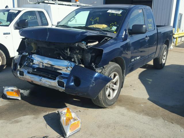 1N6AA0CH0CN312200 - 2012 NISSAN TITAN S BLUE photo 2