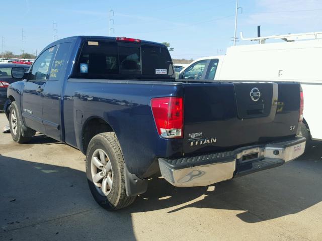 1N6AA0CH0CN312200 - 2012 NISSAN TITAN S BLUE photo 3