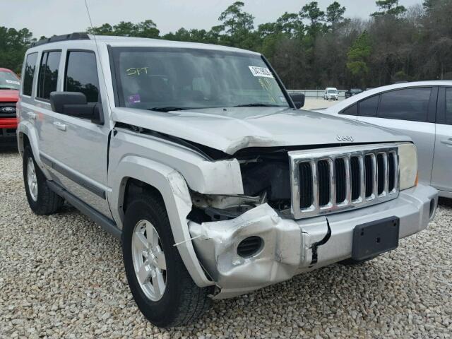 1J8HG48K87C562810 - 2007 JEEP COMMANDER SILVER photo 1