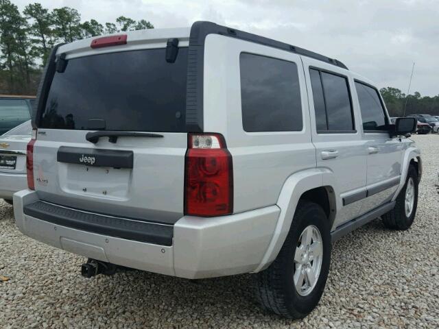 1J8HG48K87C562810 - 2007 JEEP COMMANDER SILVER photo 4