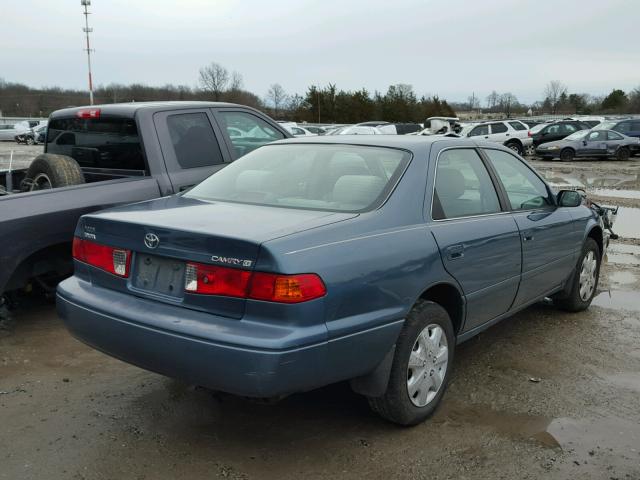 4T1BG22K11U782815 - 2001 TOYOTA CAMRY CE BLUE photo 4