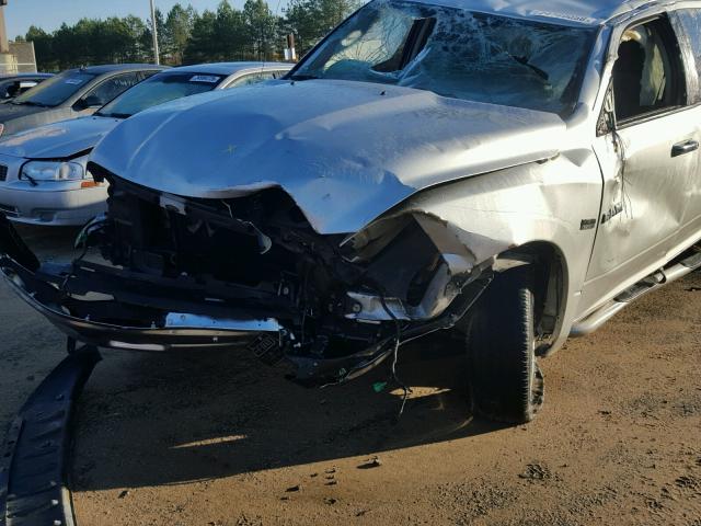 1D3HB13TX9S749129 - 2009 DODGE RAM 1500 SILVER photo 9