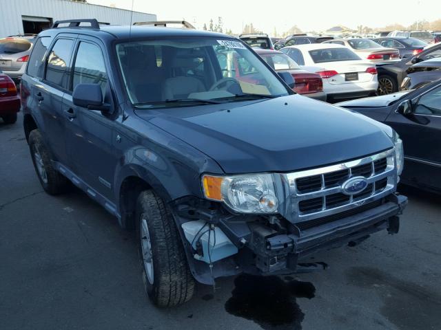 1FMCU49H38KA46984 - 2008 FORD ESCAPE HEV GRAY photo 1