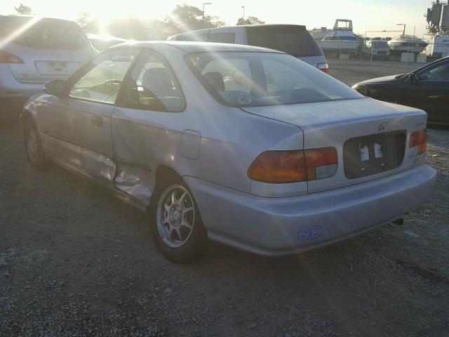 1HGEJ7220WL042378 - 1998 HONDA CIVIC HX SILVER photo 3